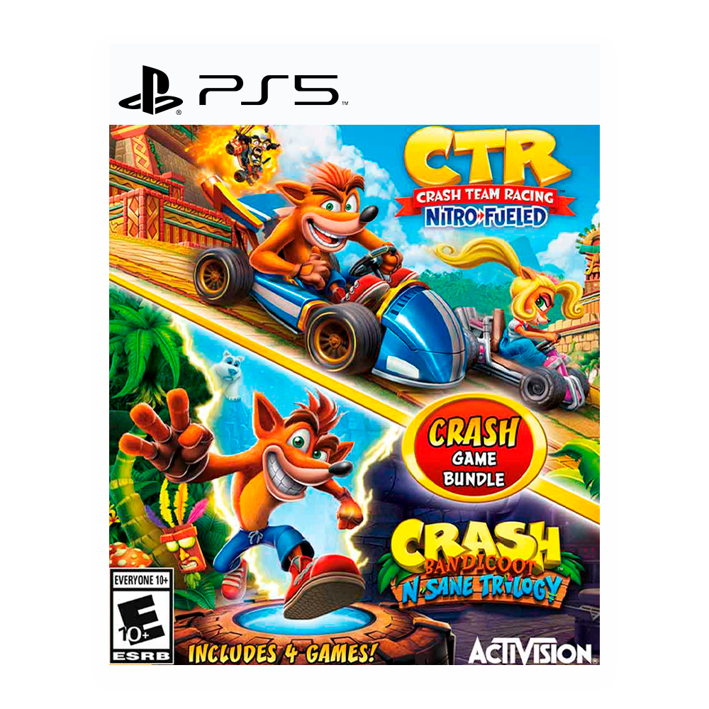 Crash Bandicoot™ Bundle - N. Sane Trilogy + CTR Nitro-Fueled - PS5 RETRO