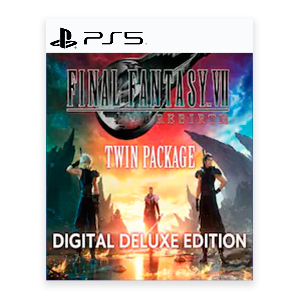 FINAL FANTASY VII REMAKE and REBIRTH Digital Deluxe Twin Pack - PS5