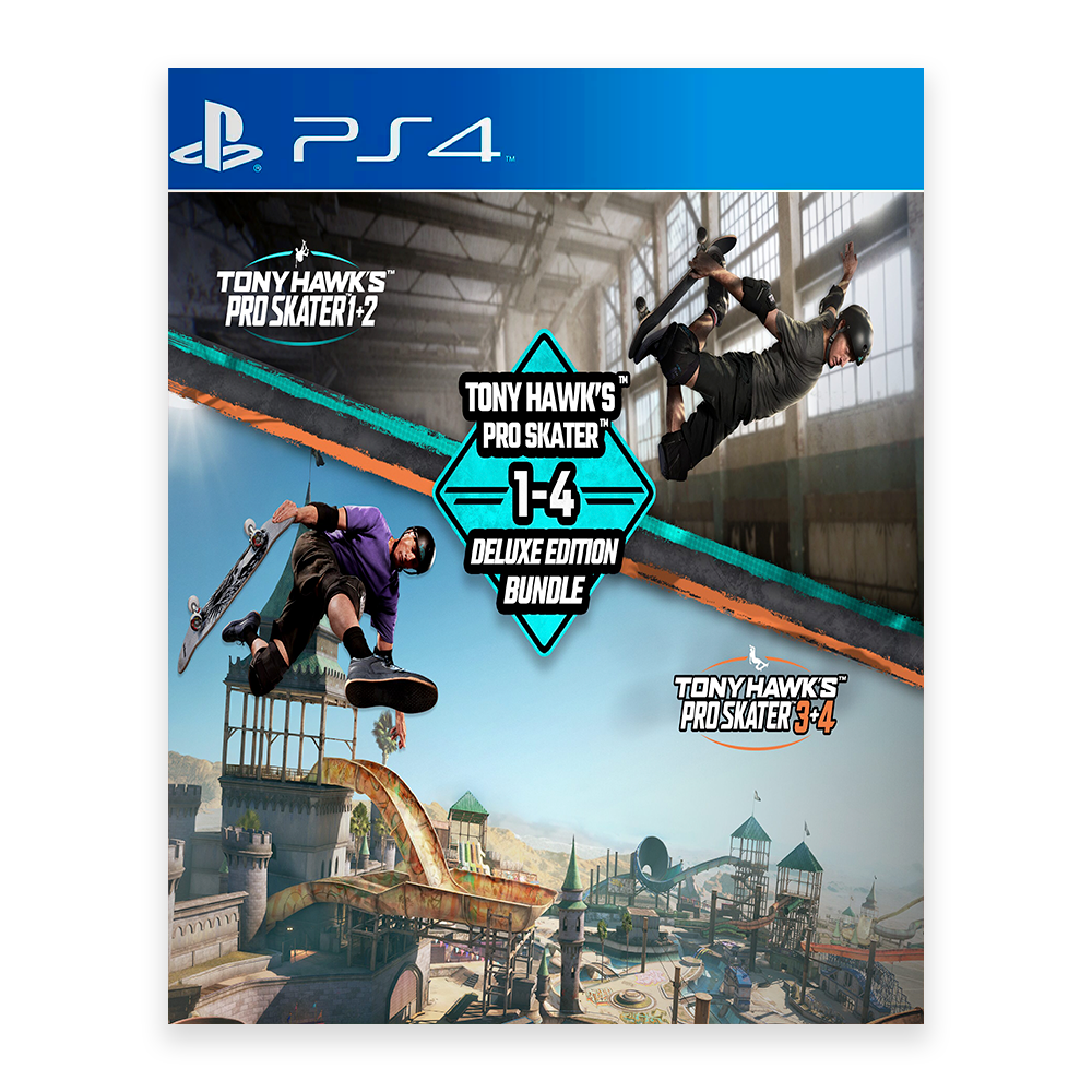 Tony Hawks Pro Skater 1 + 4 Deluxe Edition Bundle - PS4