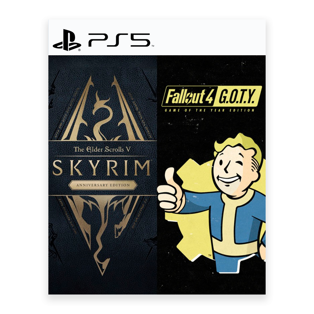 The Elder Scrolls V Skyrim Anniversary Edition + Fallout 4 Anniversary Edition Bundle - PS5